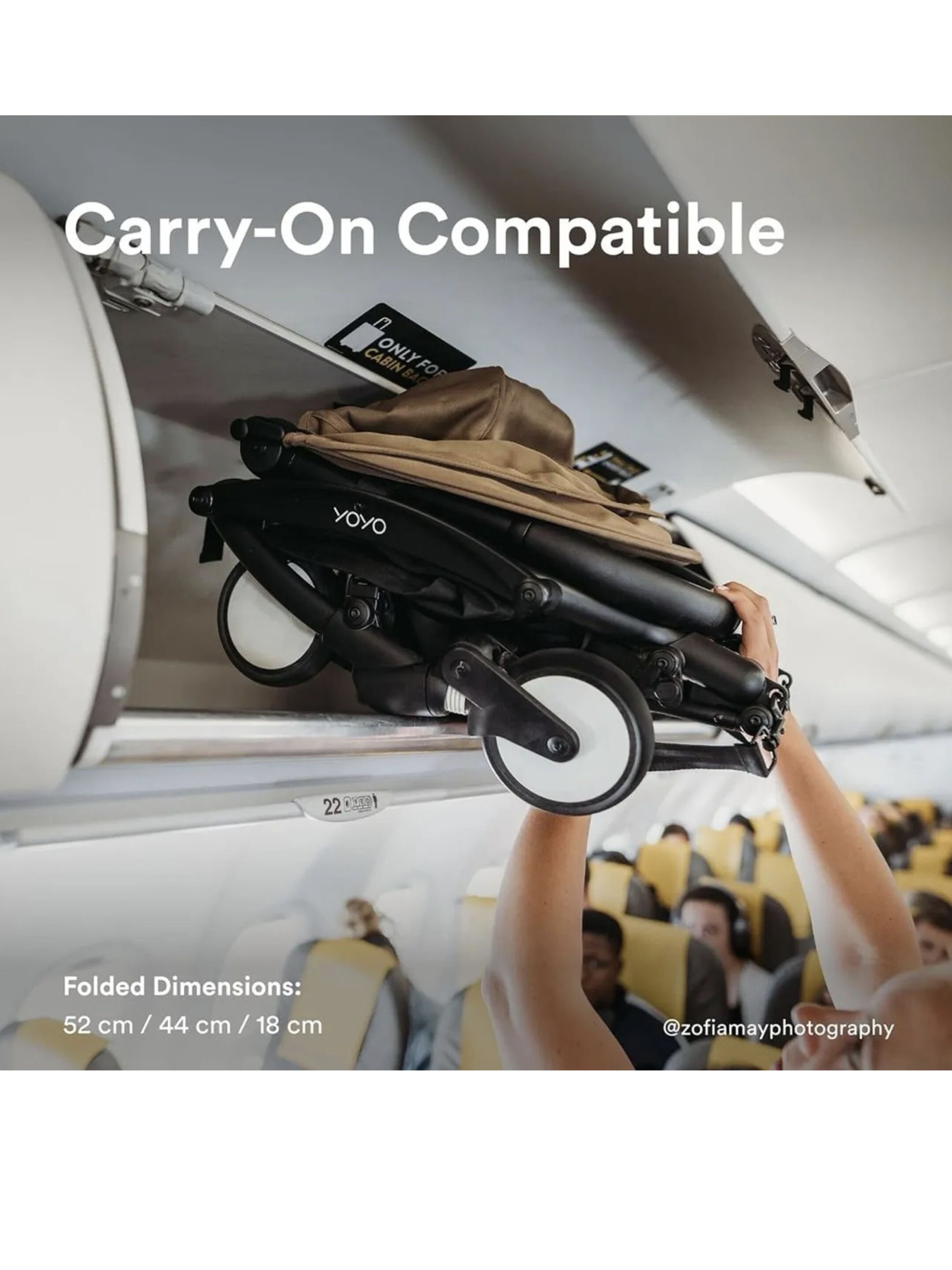 Stokke YOYO3 Full Stroller with White Frame, 0+ Newborn and 6+ Color Pack - Olive (3 pieces) image number 7