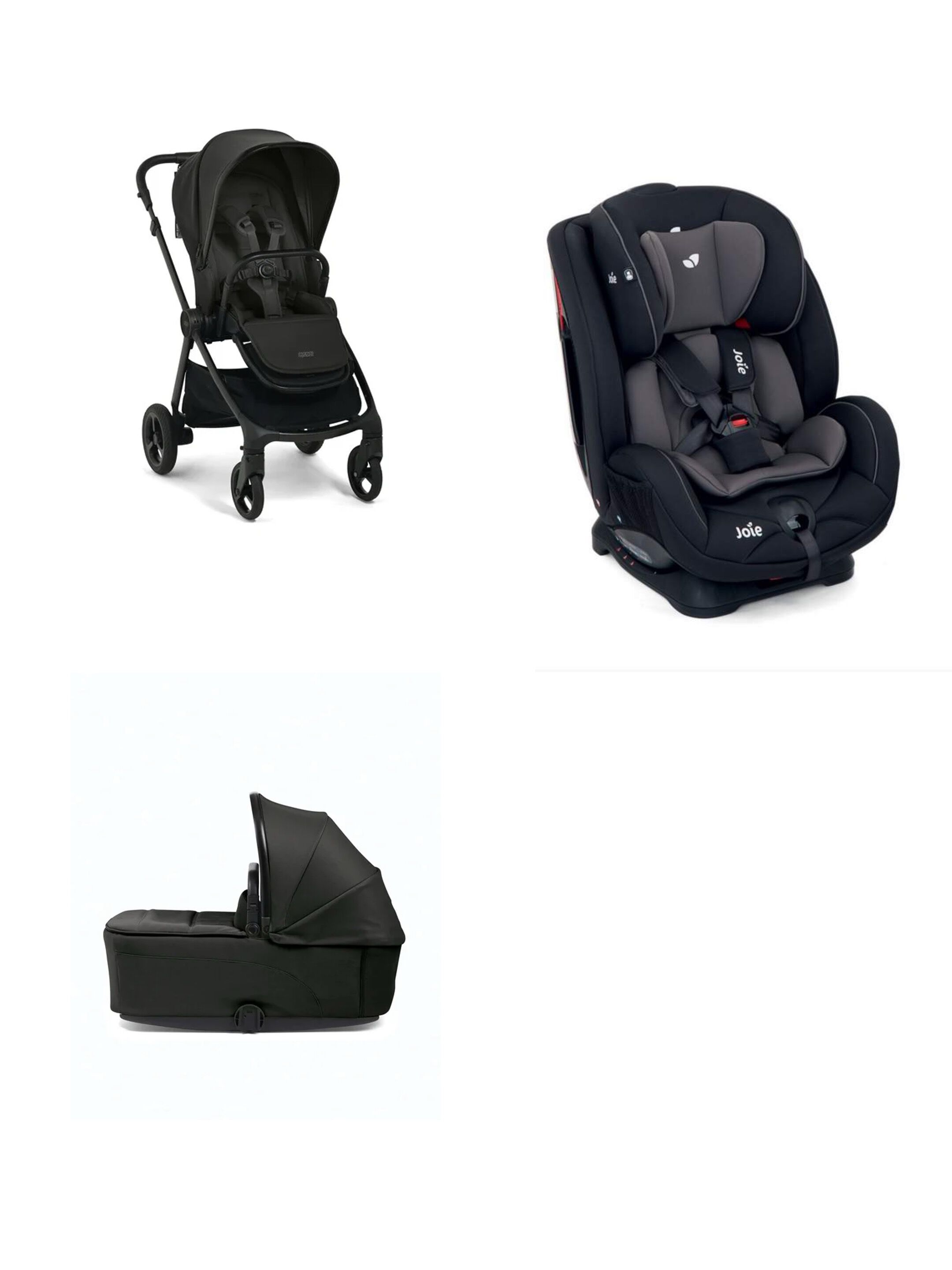 Vardo Noir Pushchair 3 Piece Bundle with Joie Stages Car Seat Coal - Noir image number 5