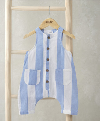Slouchy Striped Romper