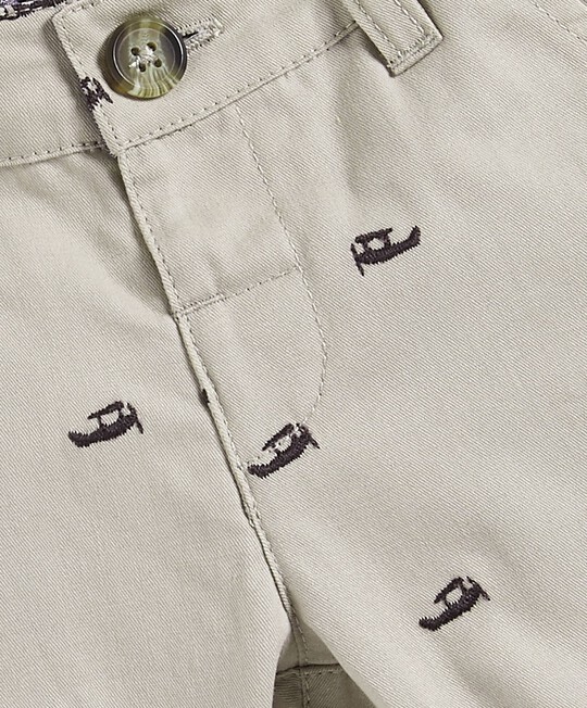 Embroidered Chinos image number 3