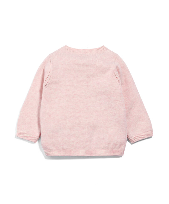 Pink Knit Cardigan image number 2