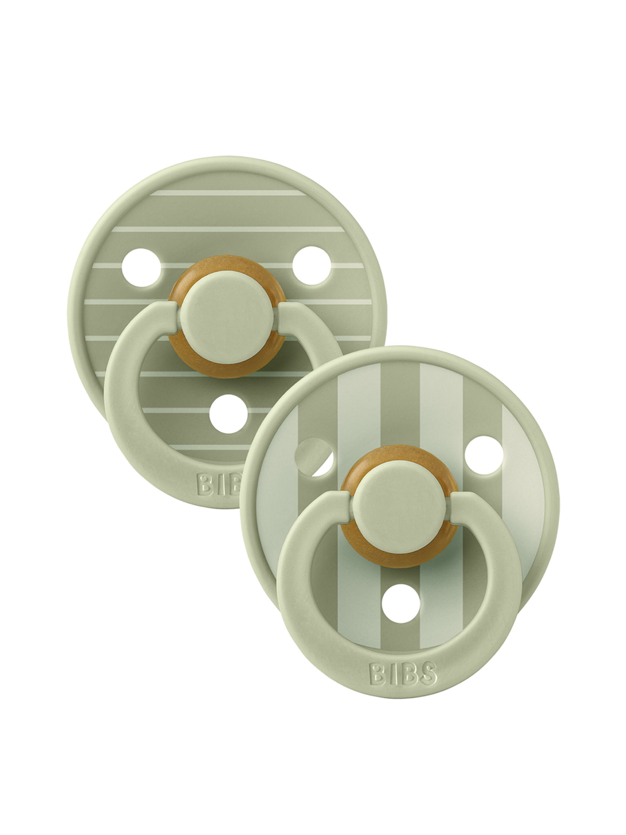 Bibs 2 Pack Colour Pin Latex S1 - Sage Mix (0+ months) image number 1