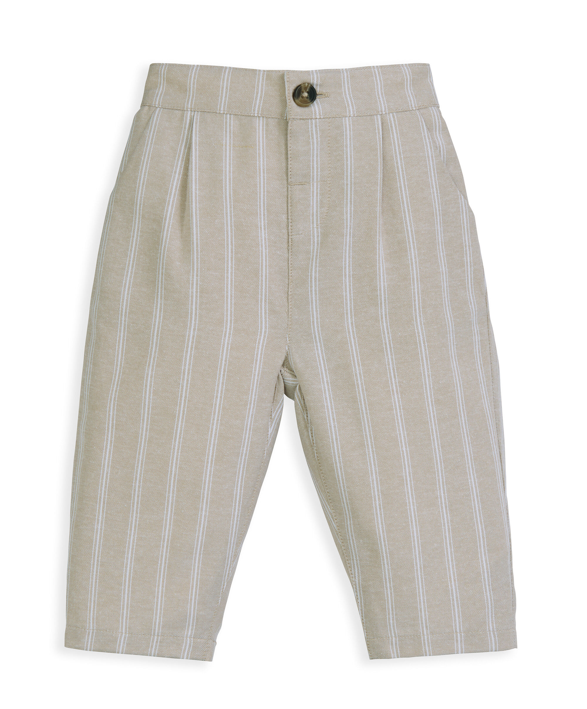 Stripped 3 Piece Suit - Biege image number 5