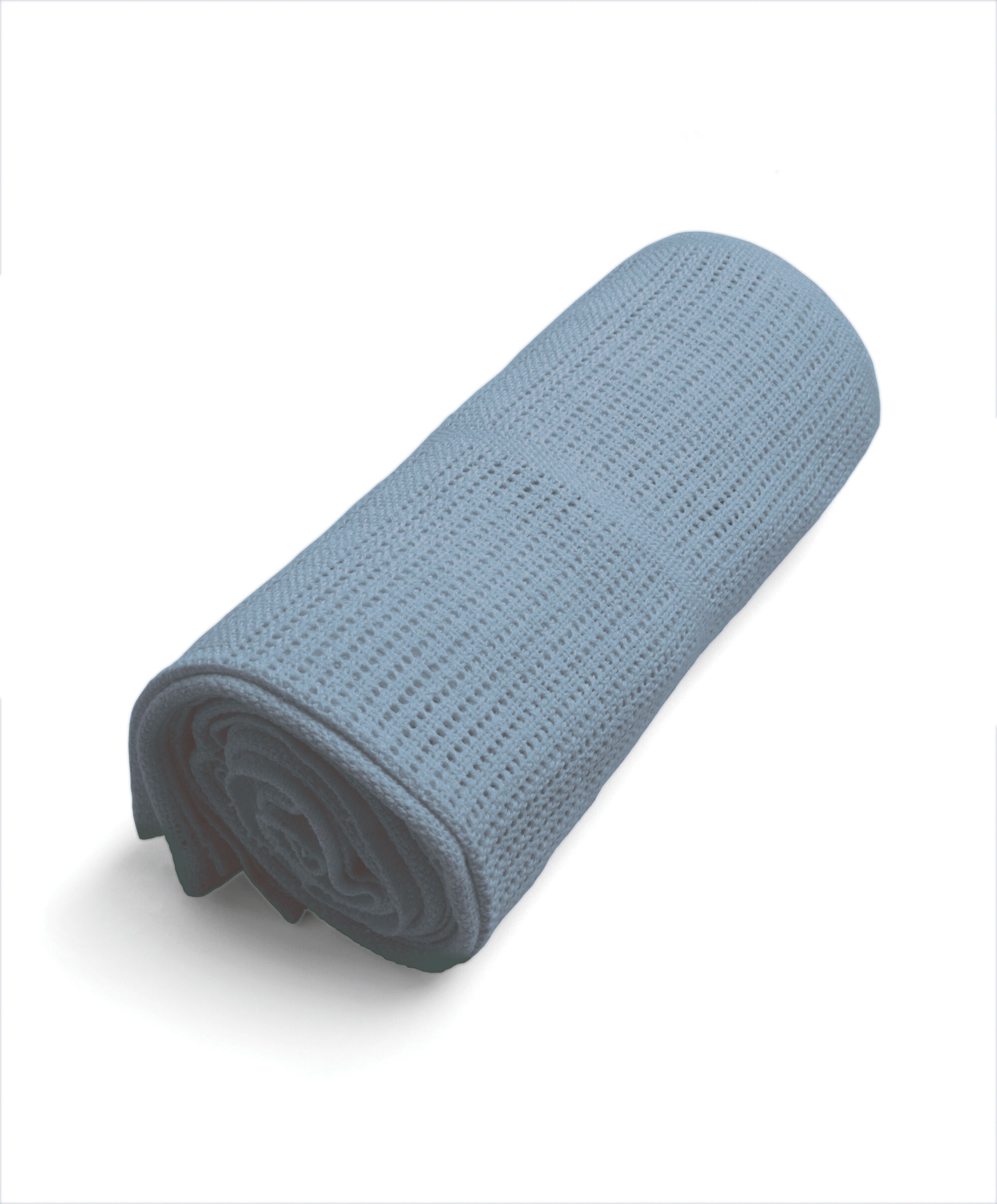 Cellular Cotton Blanket Large - Petrol Blue image number 4