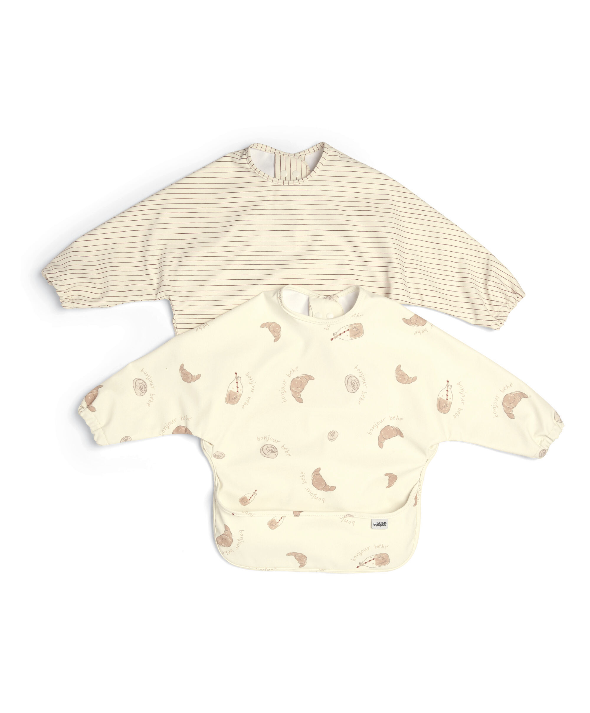Long Sleeve Bib (Pack of 2) - Bonjour Bebe image number 3