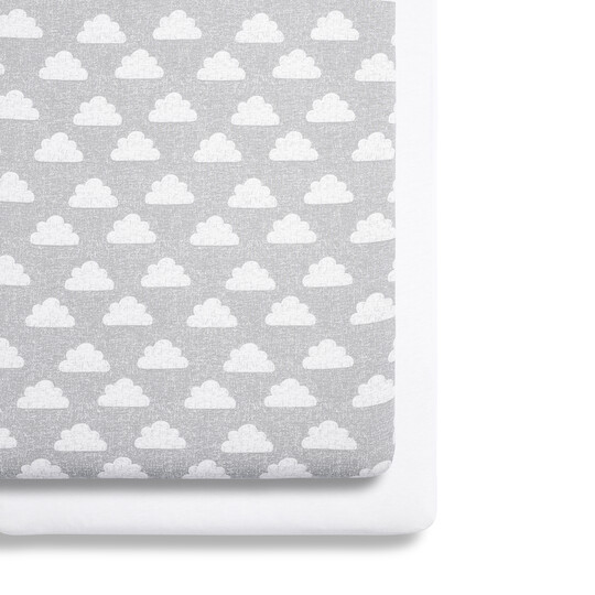 2 Pack Crib Fitted Sheets - Cloud Nine image number 1