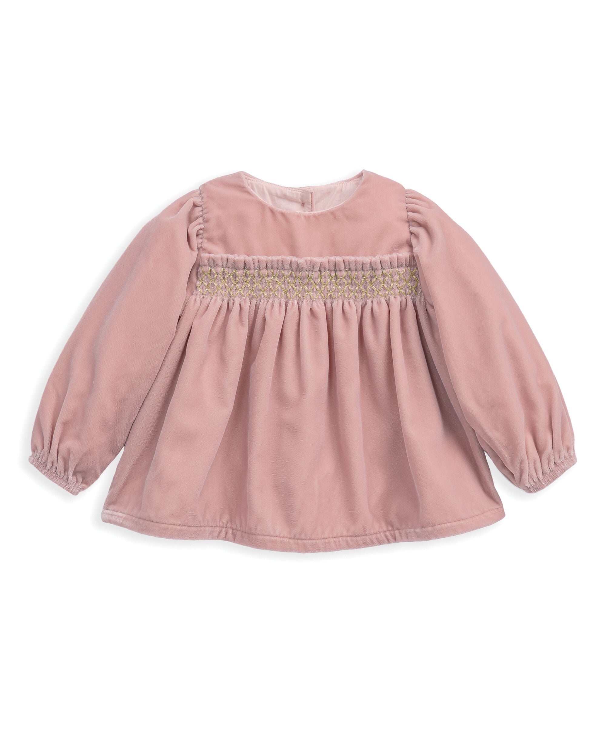 Smock Velvet Dress & Bloomers image number 4