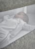 Lua Bedside Crib Bundle Grey with Mattress Protector & Fitted Sheets - Star / White image number 6