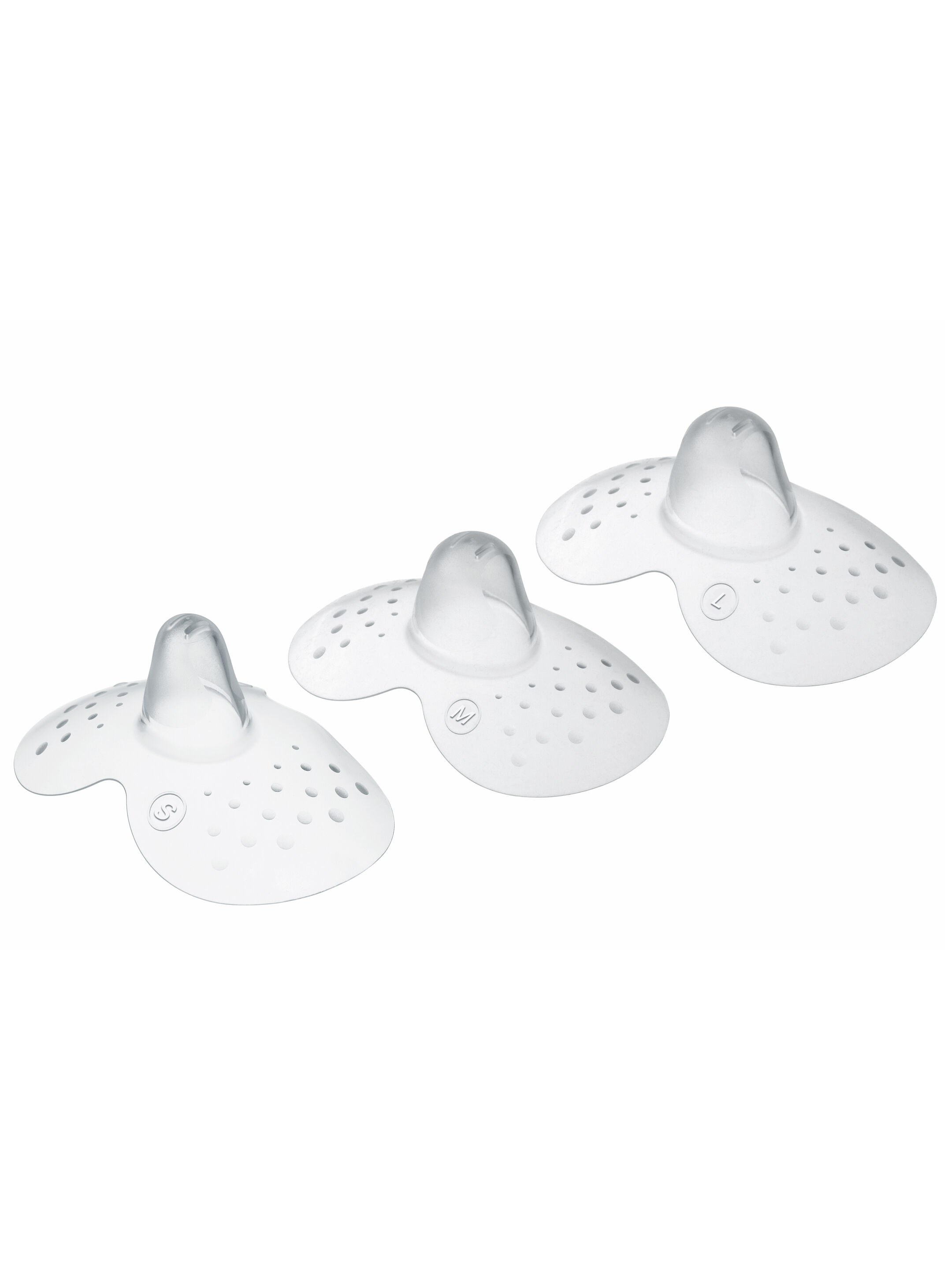 Mam Baby Nipple Shield  Breastfeeding - 0 M+ | Clear  Clear  - Size- L | Pack of 3