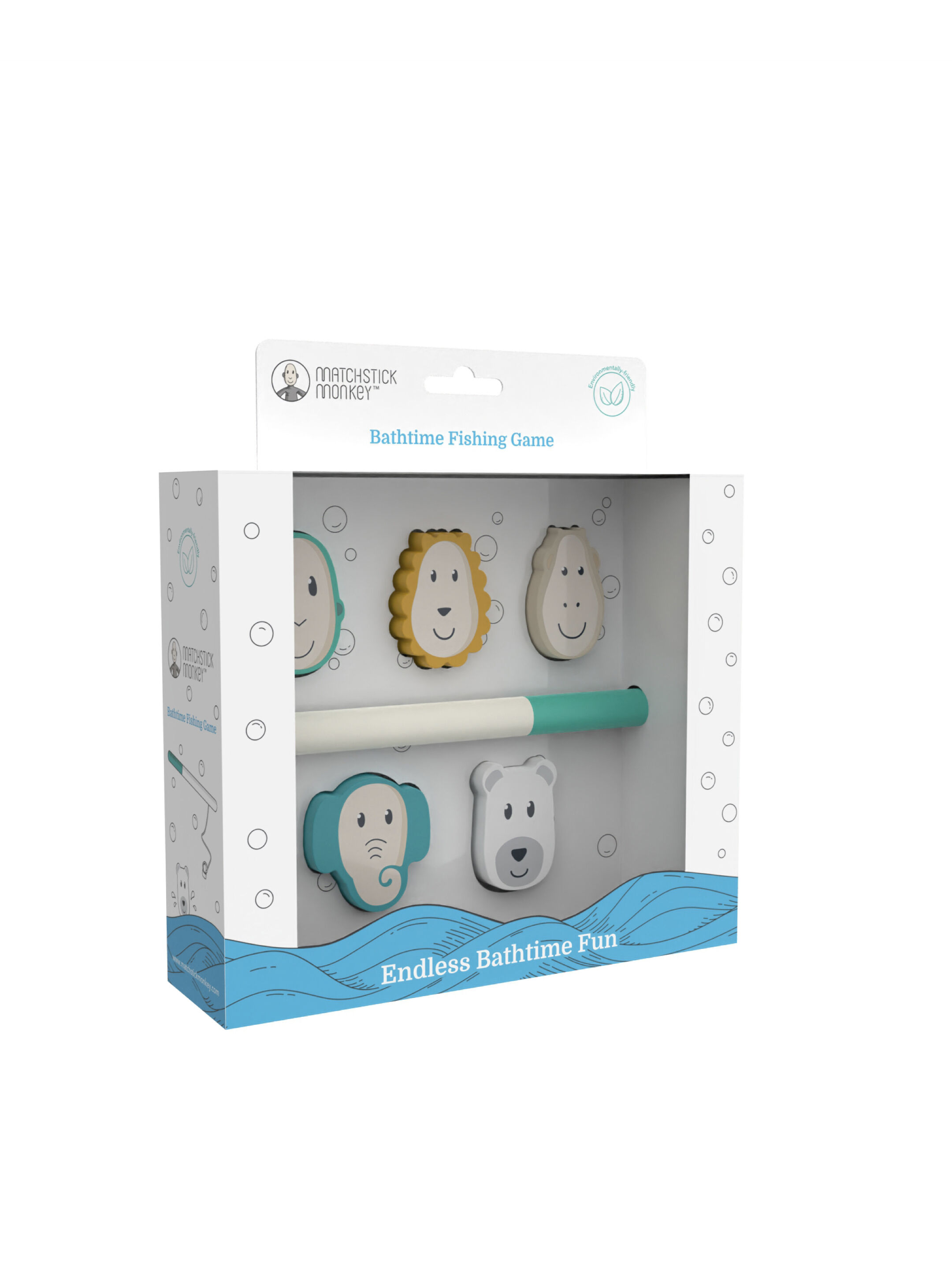 Matchstick Monkey Bathtime Fishing Game image number 4