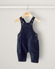Navy Velour Dungarees & Bodysuit image number 3