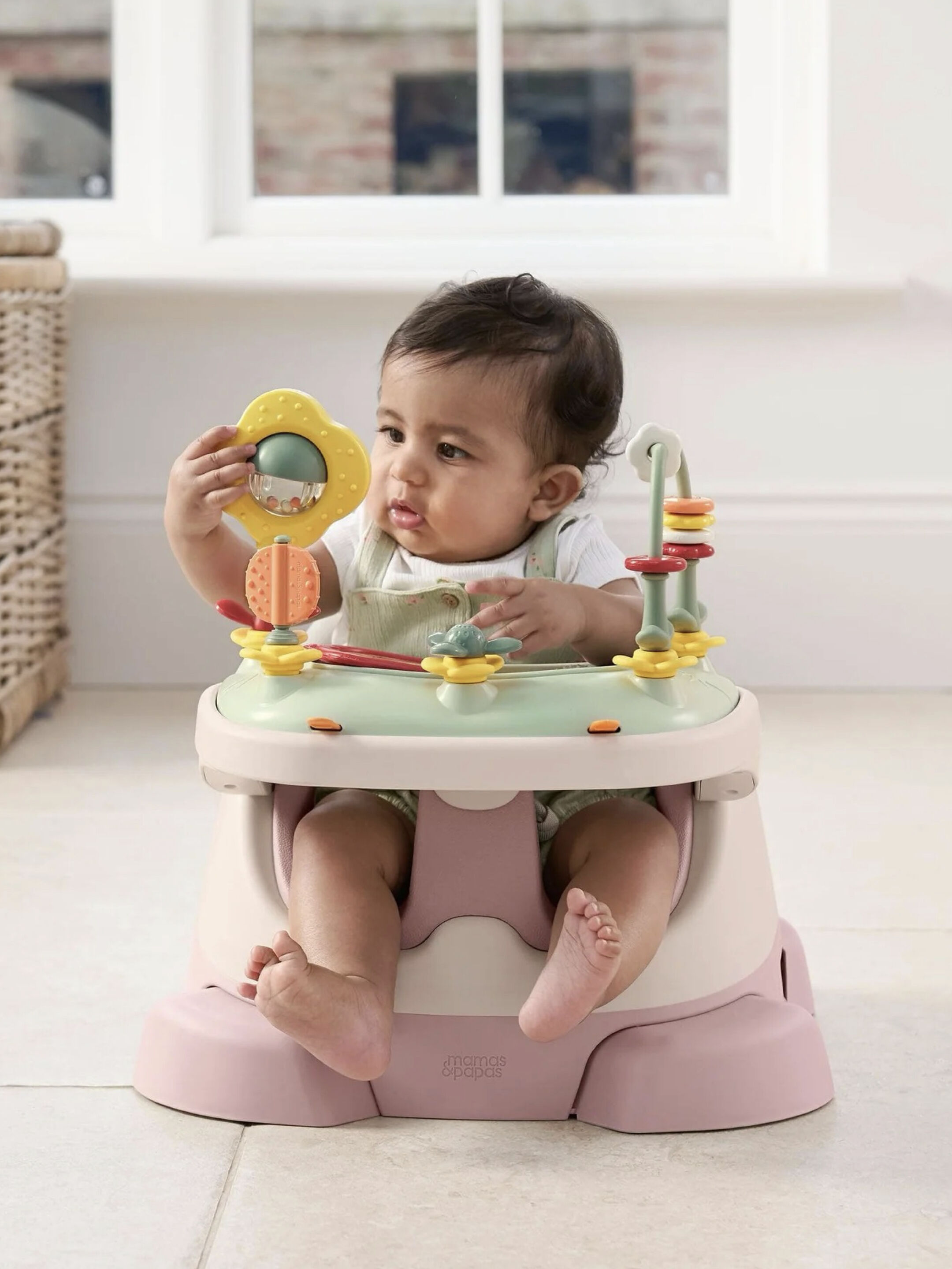 Bug 3-in-1 Floor & Booster Seat with Activity Tray - Blossom image number 1