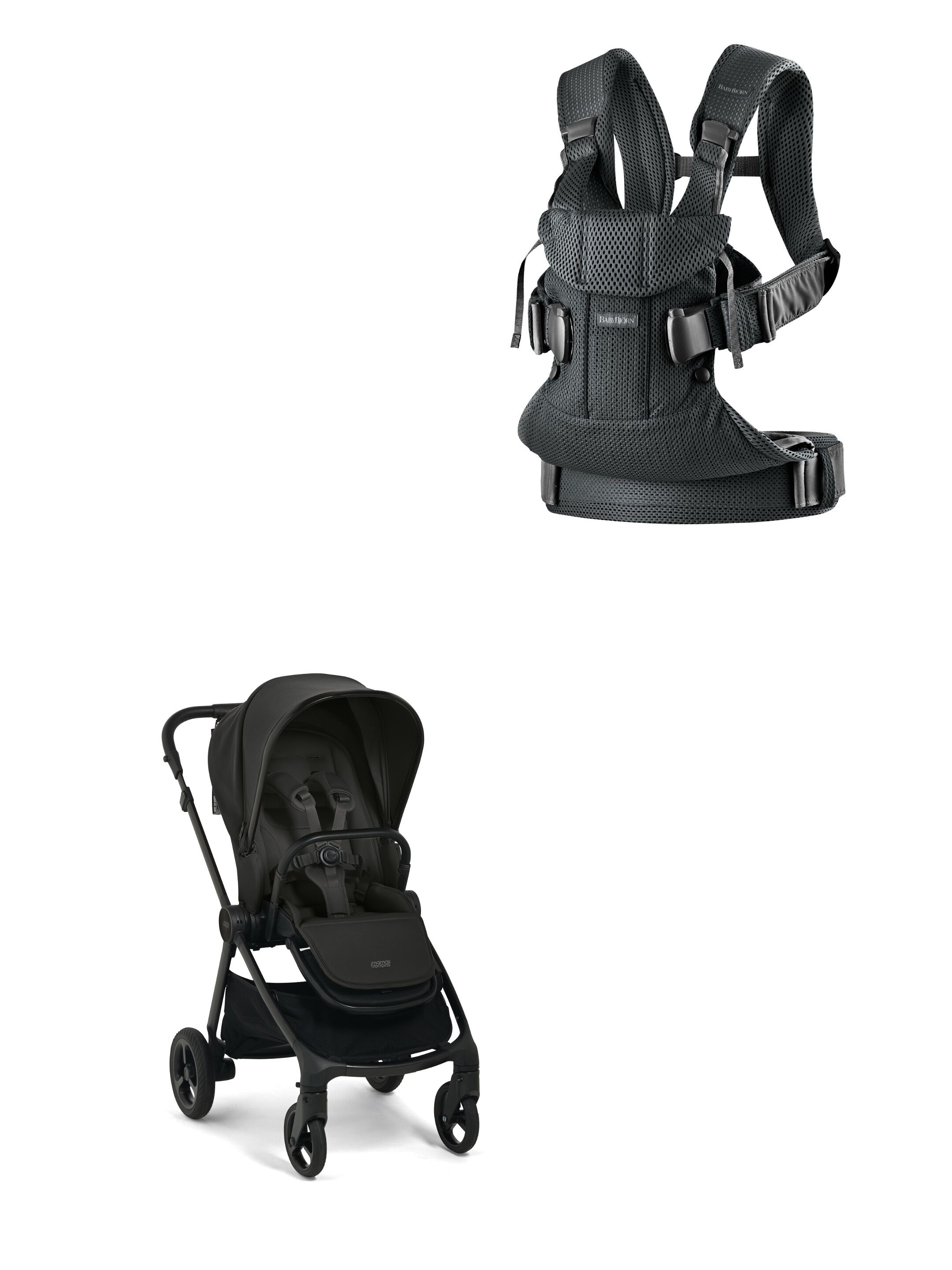 Vardo Storm Stroller with Babybjorn Carrier Mini 2 Piece Bundle