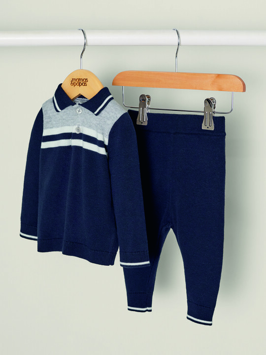 Navy Knit Outfit Set image number 1