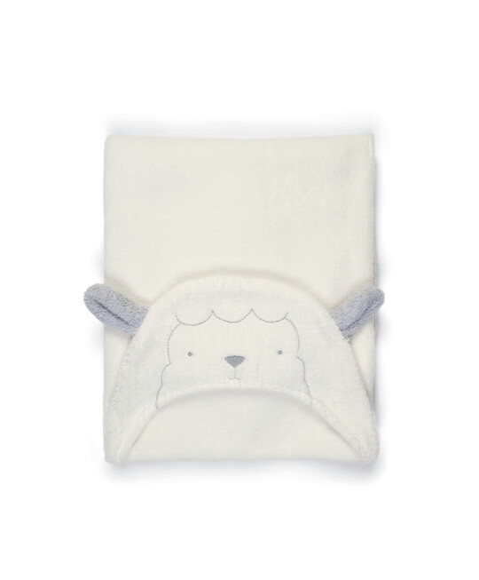 Hooded Baby Towel - Lamb image number 1