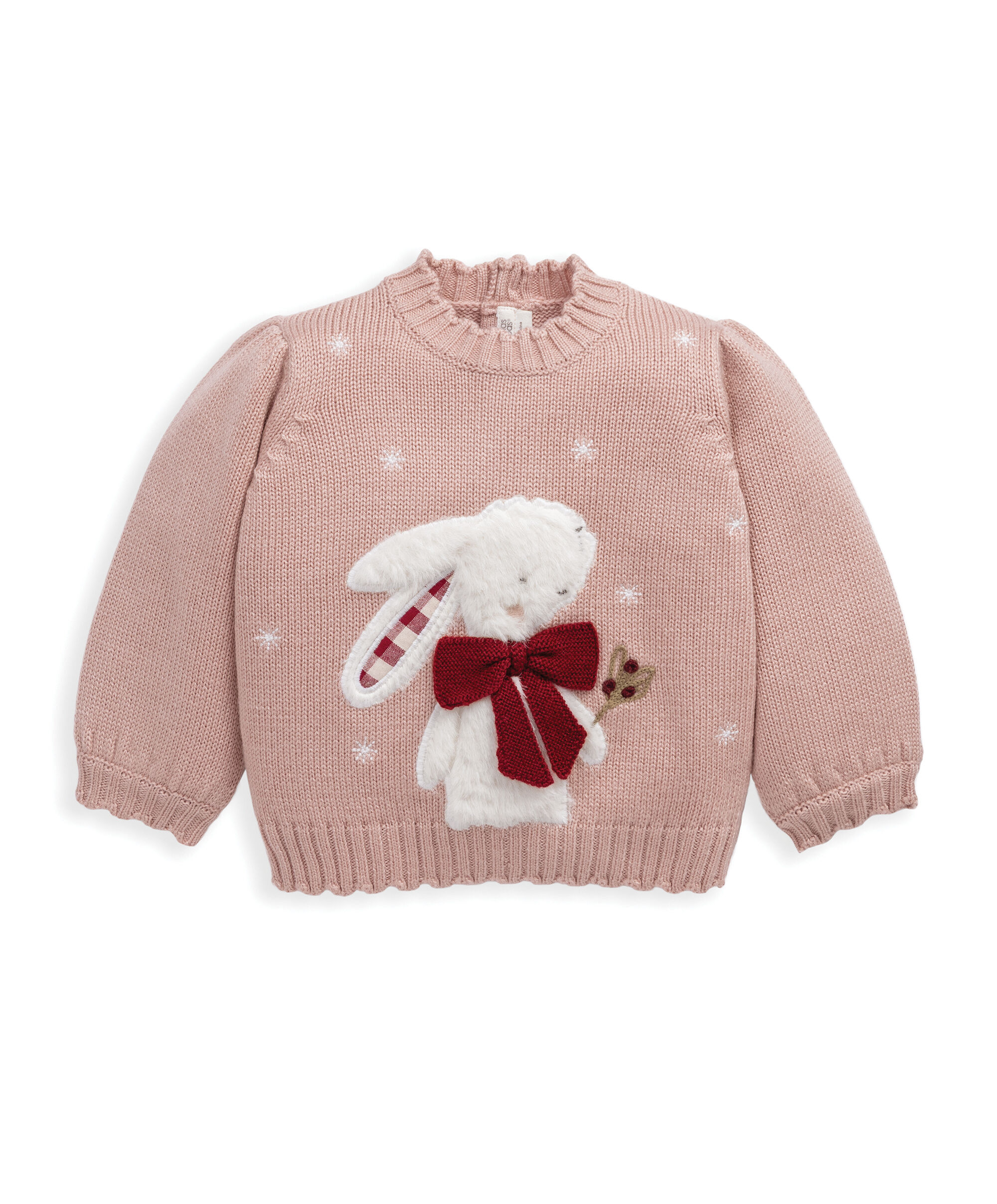 Pink Bunny Christmas Jumper image number 4