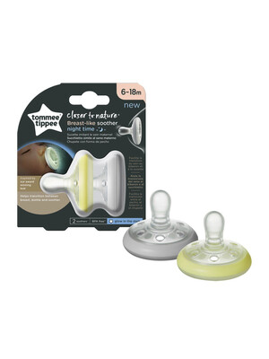 Tommee Tippee Closer To Nature Night Time Soother Pack Of 2