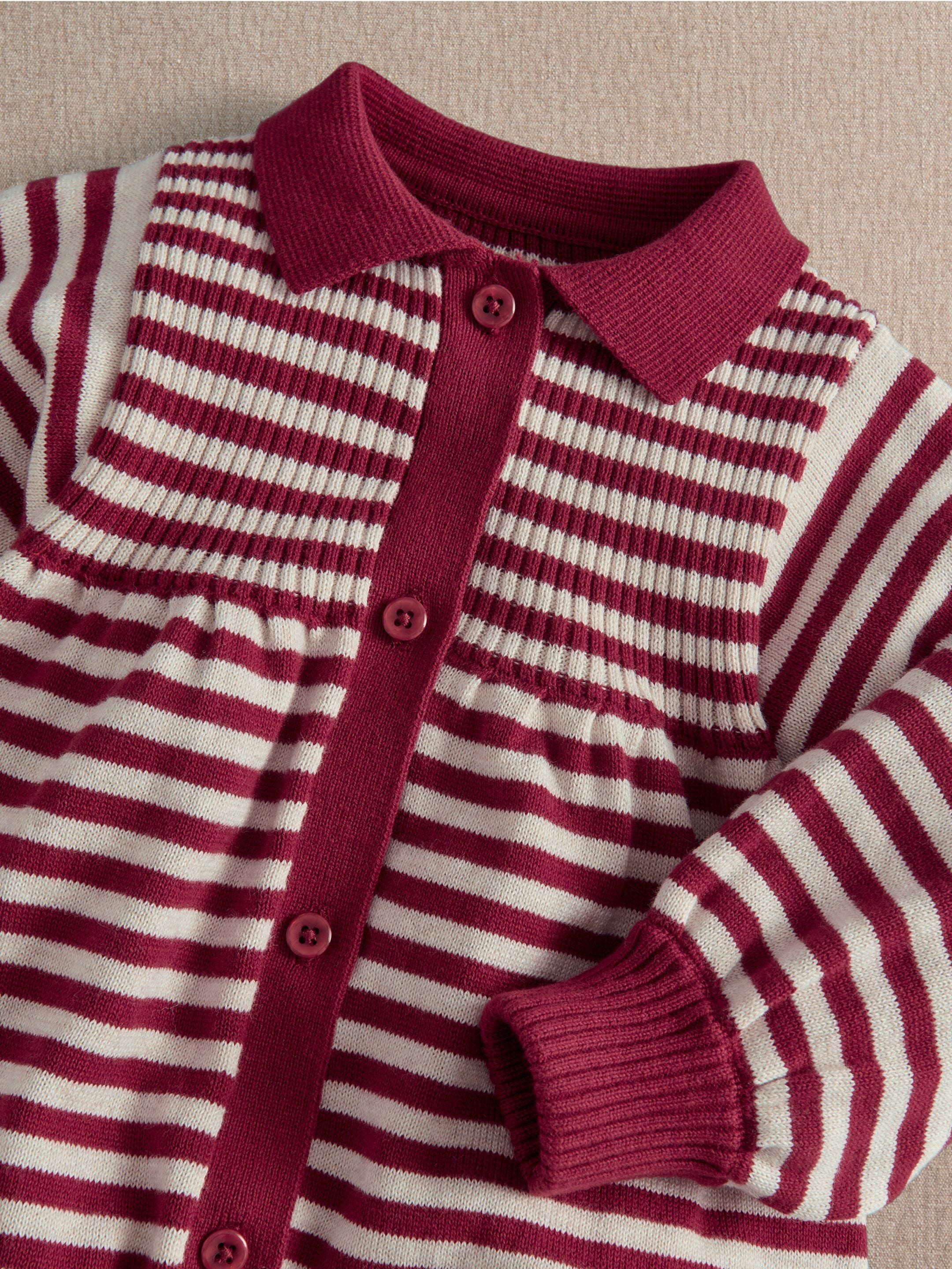 Striped Knit Romper image number 4