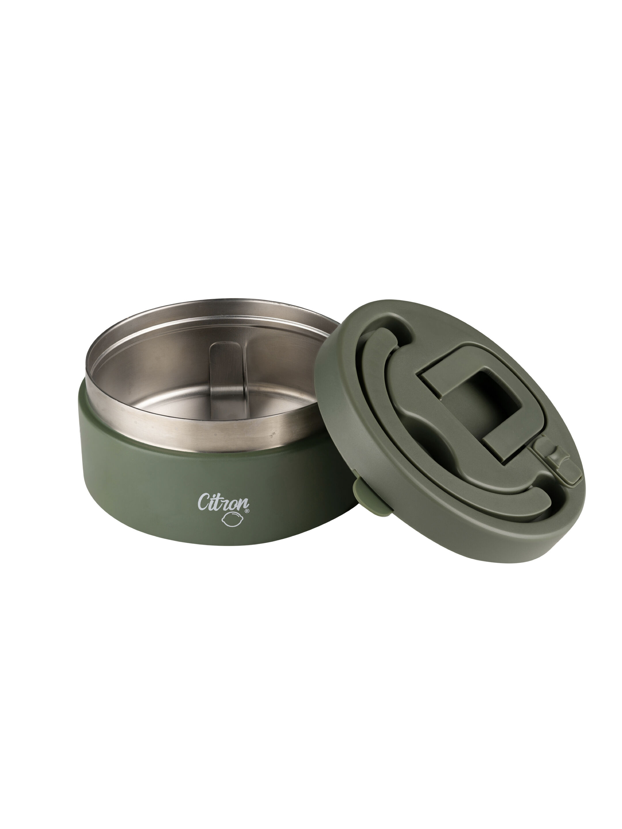 Stainless Steel Food Jar 400ml - Olive Green