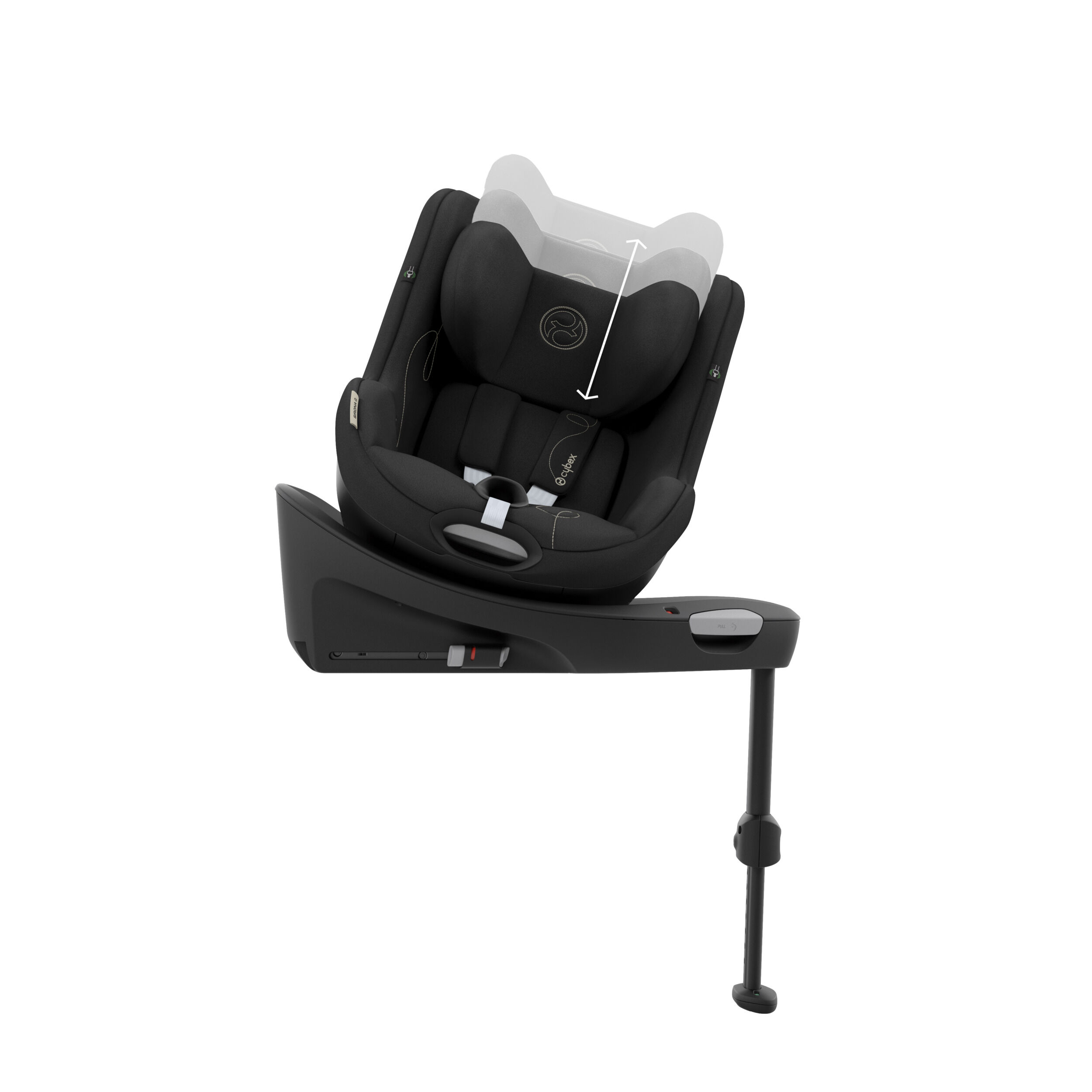 Cybex Sirona G i-Size Toddler Car Seat - Moon Black image number 4