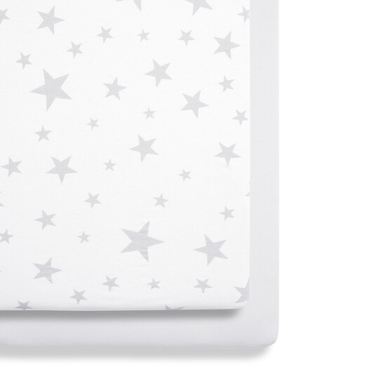 2 Pack Crib Fitted Sheets - Stars image number 3