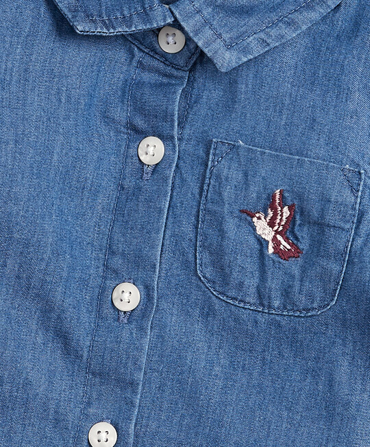 Embroidered Chambray Shirt image number 3