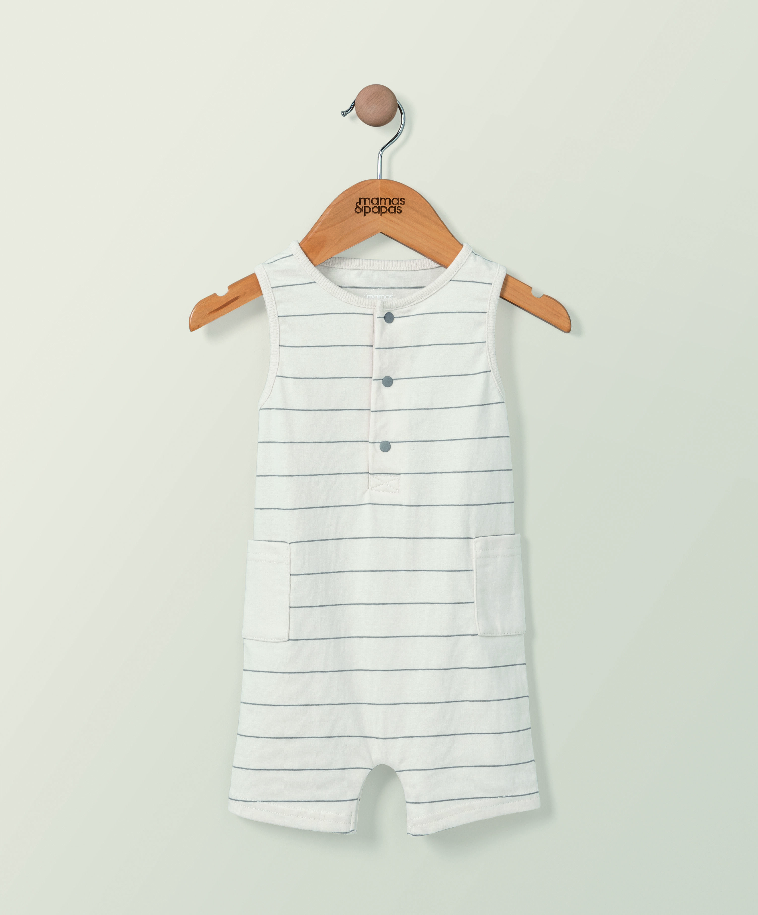 Jersey Stripe Romper image number 1