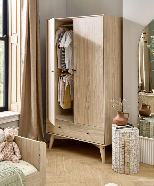 Coxley 3 Piece Cotbed Set with Dresser Changer & Wardrobe - Natural image number 4