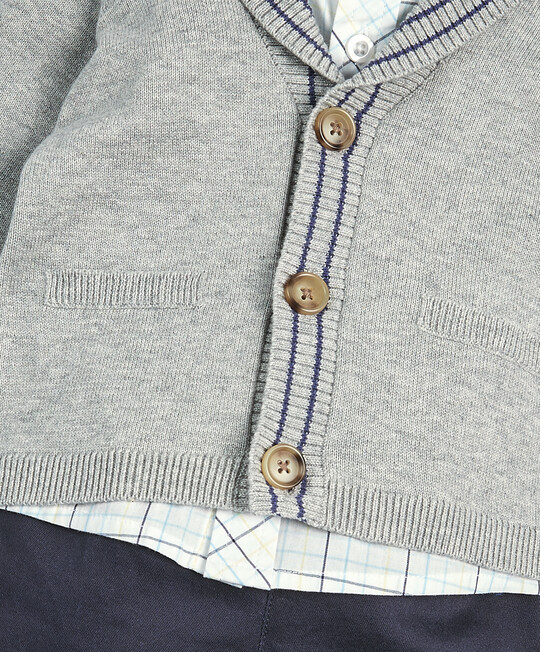 Shirt, Shirt and Cardigan - 3 Piece Set image number 6