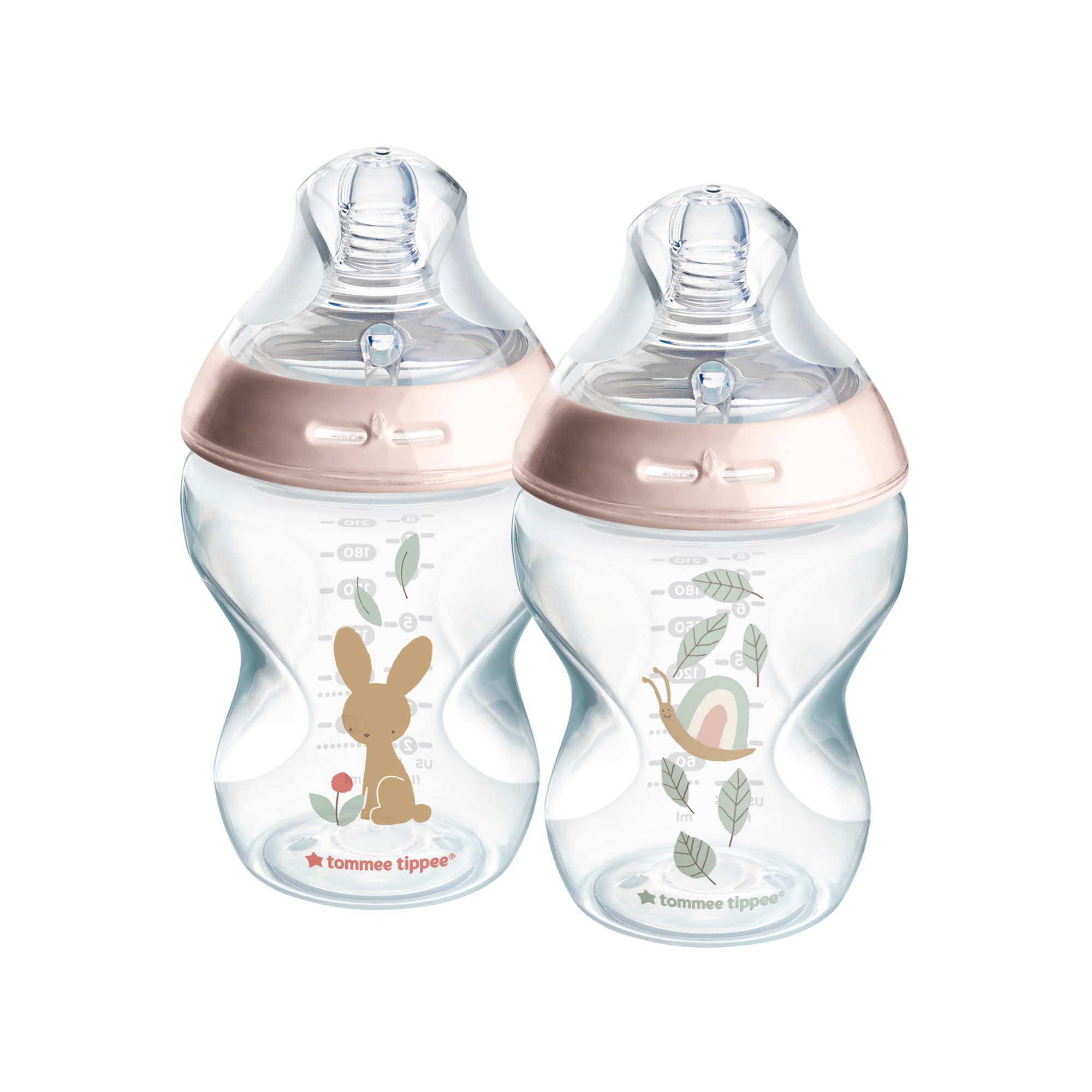 Tommee Tippee Natural Start 2X 260ml Bottles - Pink