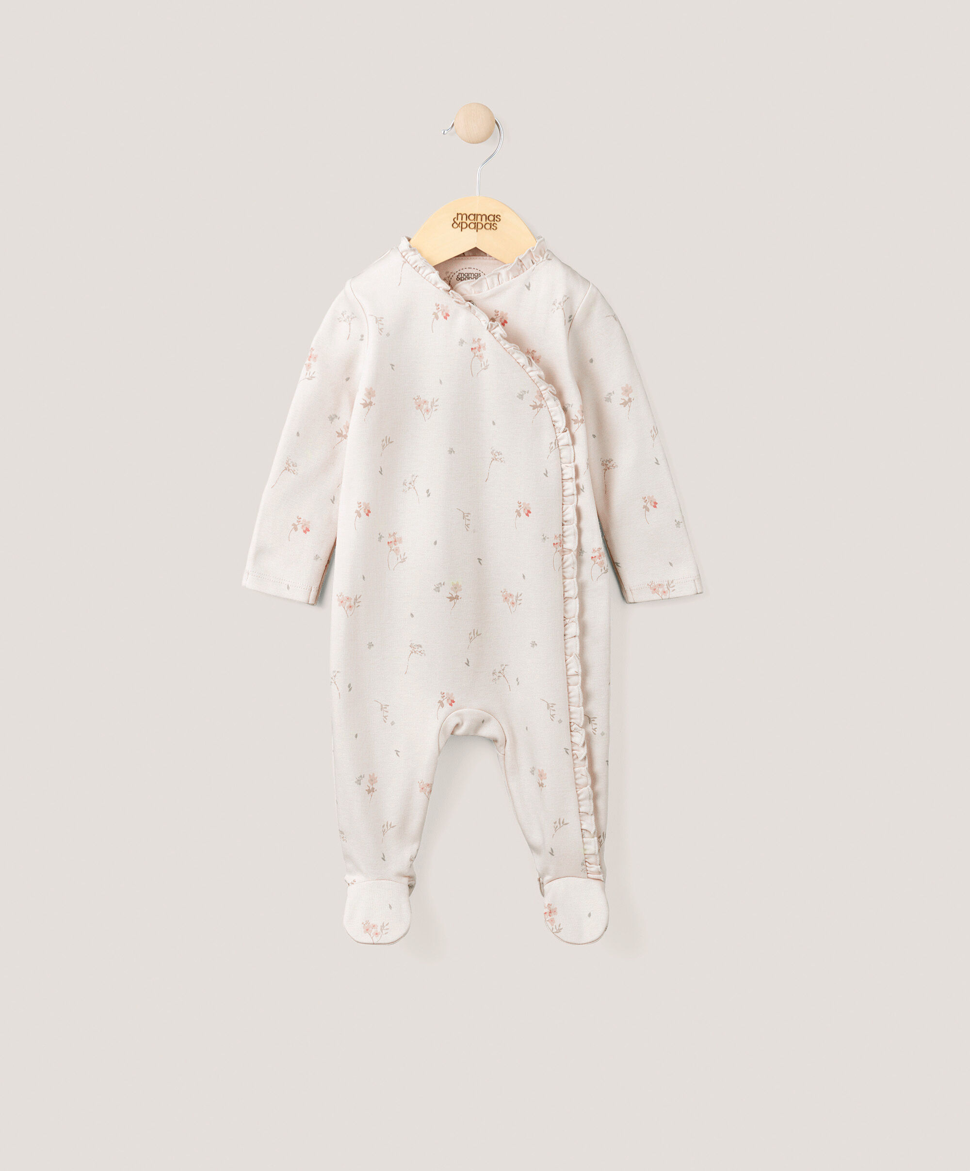 Floral Frill Sleepsuit image number 1
