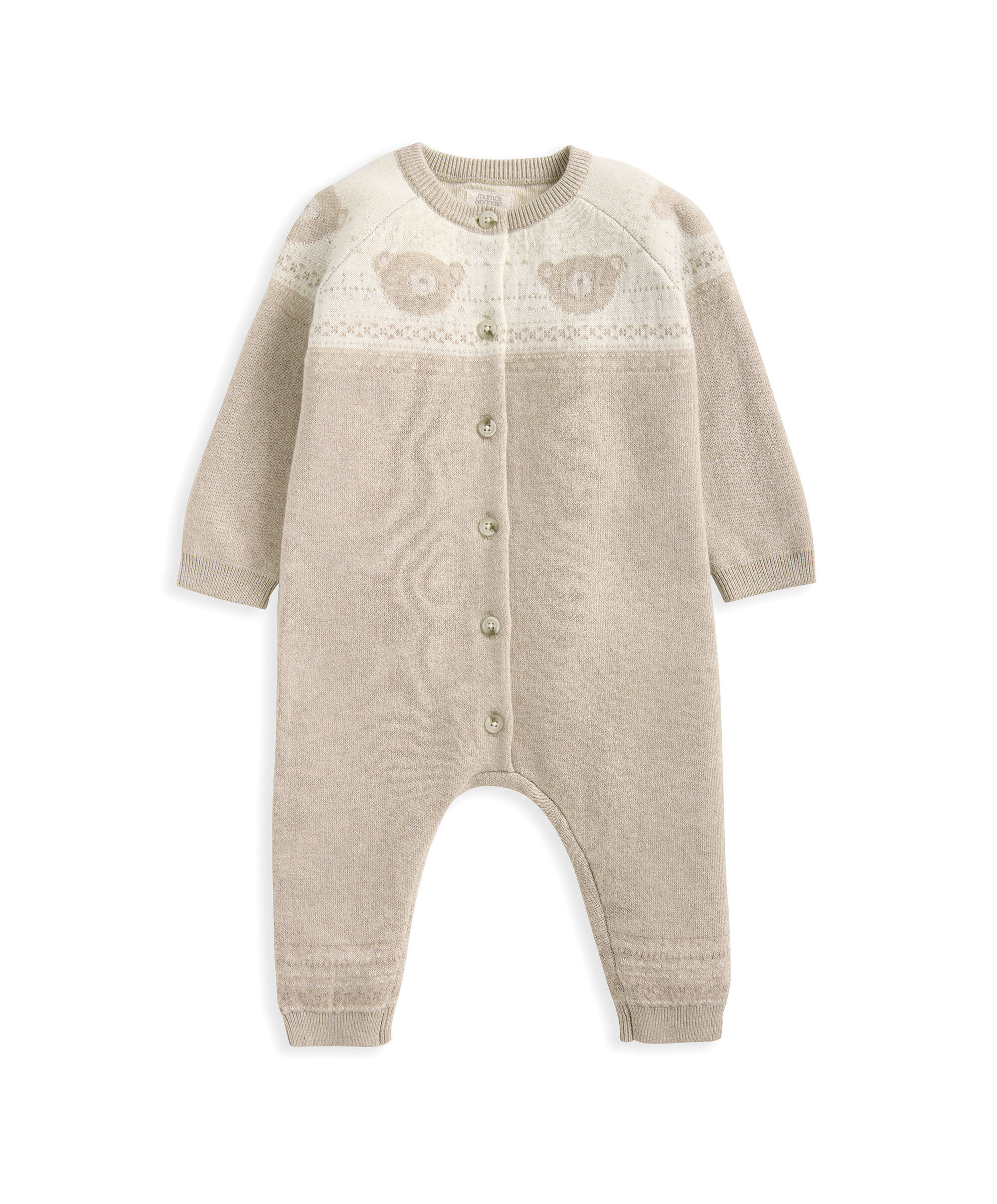 Teddy Bear Knitted Romper image number 2