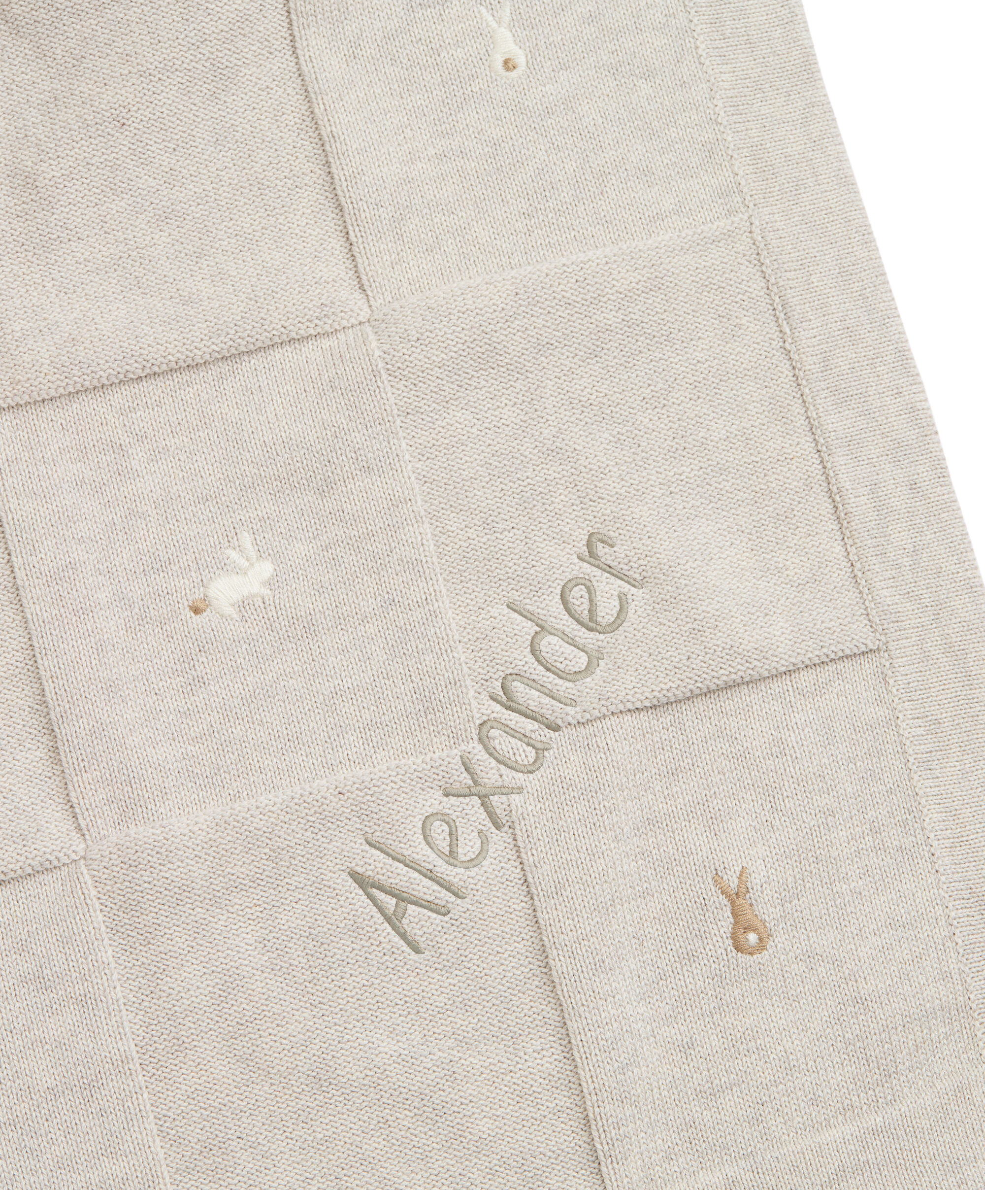 Knitted Blanket - Bunny Grey image number 5