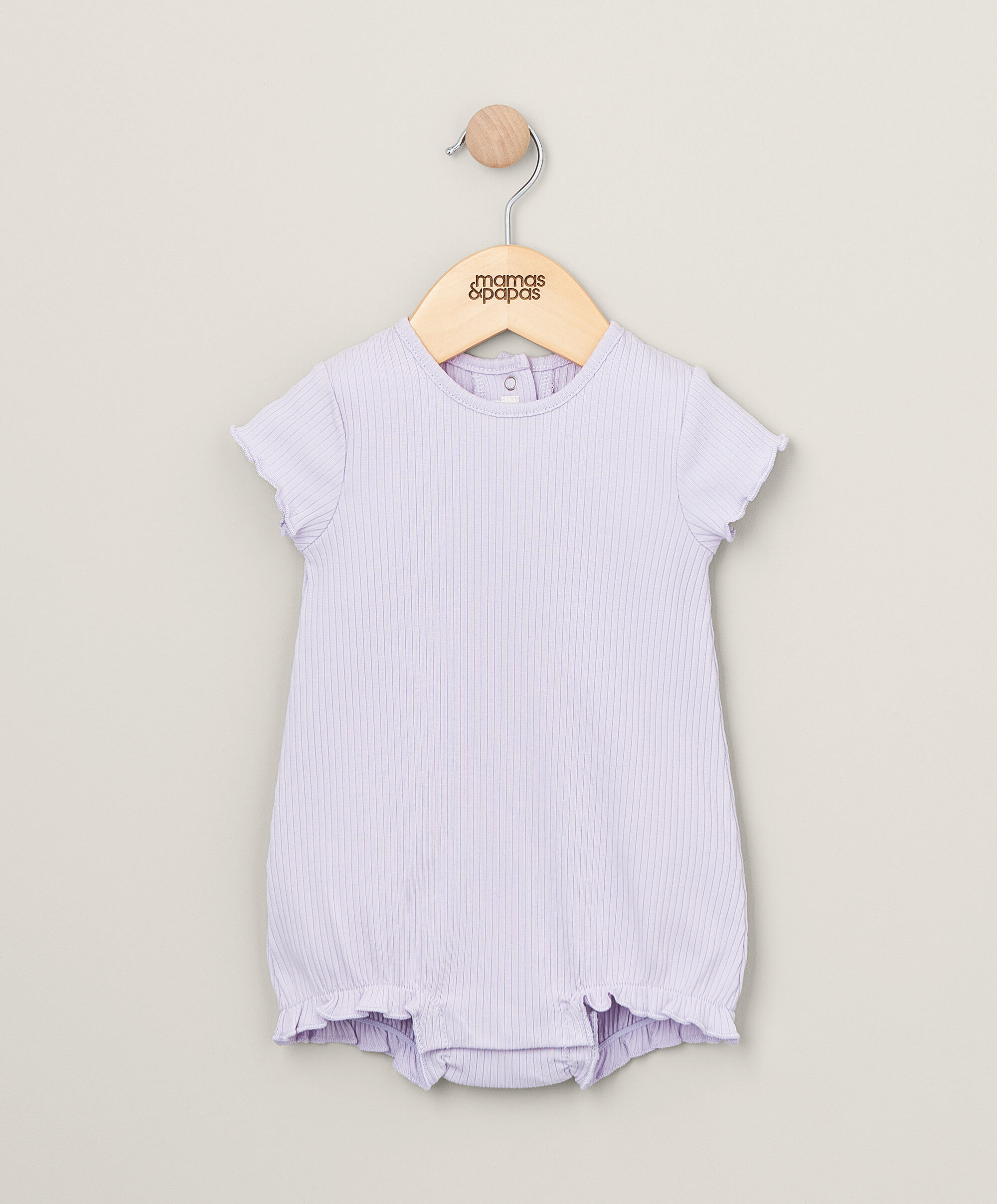 Organic Heather Frill Romper image number 1