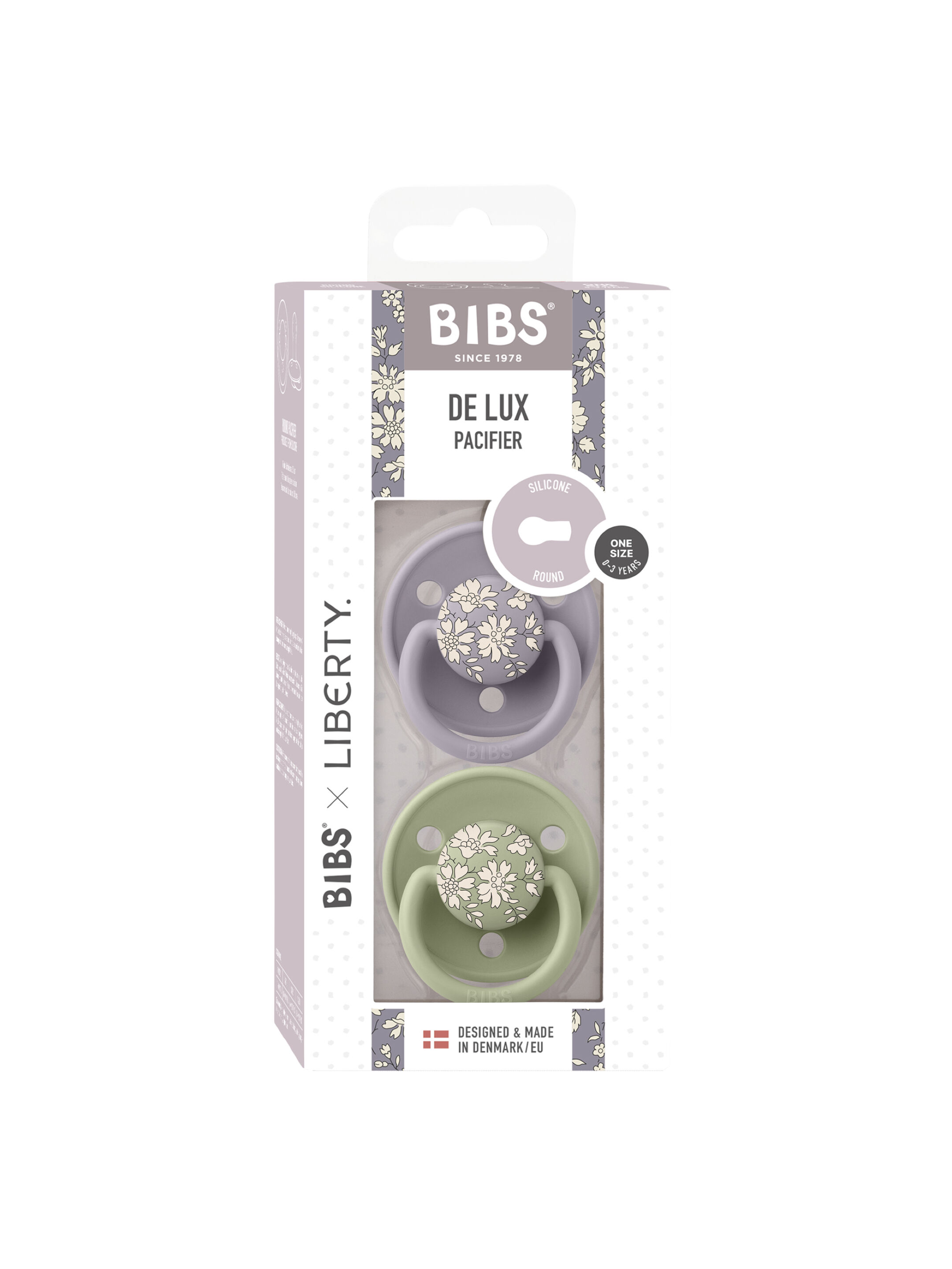 BIBS x Liberty Pacifier DeLux Capel and Sage (0+ months) image number 2