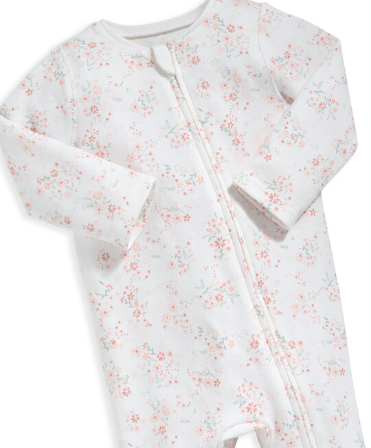 Floral Zip Sleepsuit image number 3