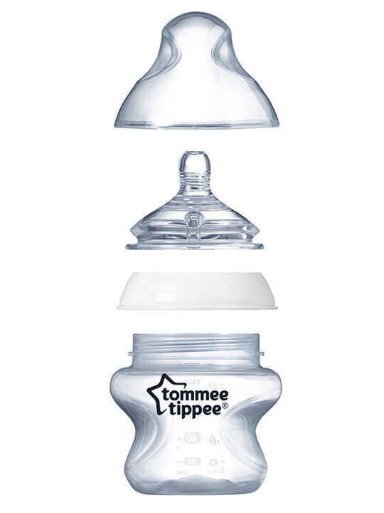 Tommee Tippee Closer to Nature Feeding Bottle, 150ml x 6� - Clear image number 5