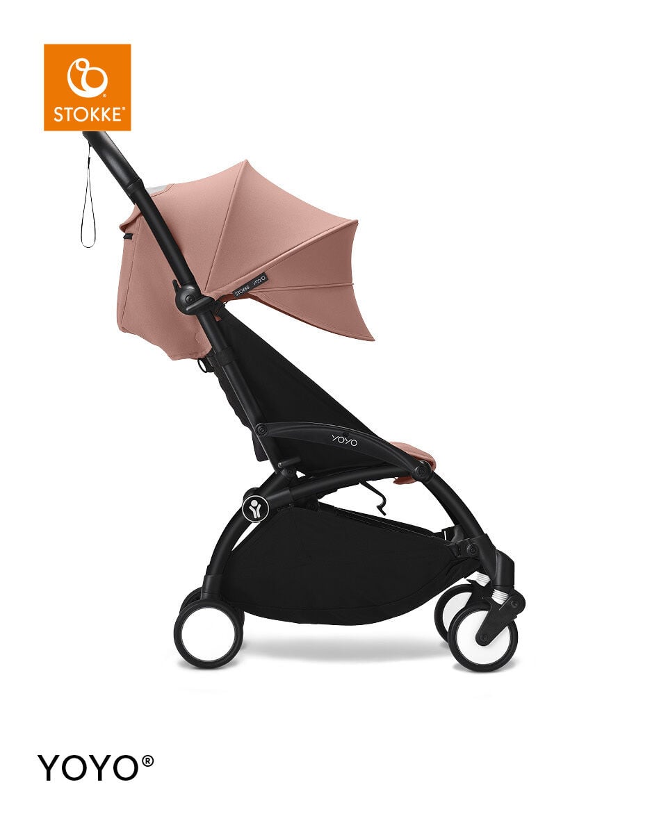 Stokke YOYO3 Black Frame with 6+ Color Pack - Ginger & Cup Holder (3 Pieces) image number 2