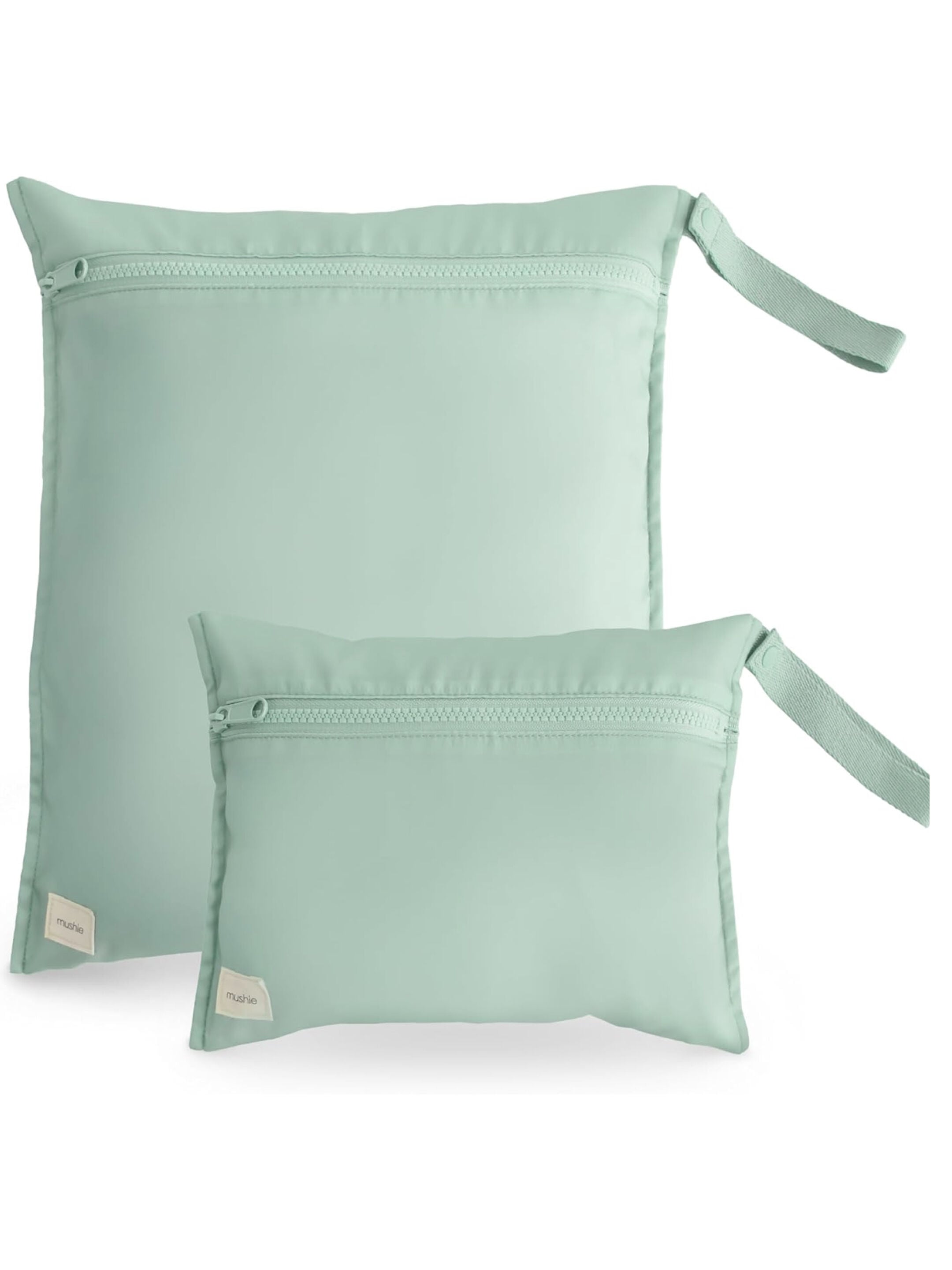 Mushie&nbsp;​​Water Resistant Wet Bag- 2 Pack​&nbsp;(Roman Green)