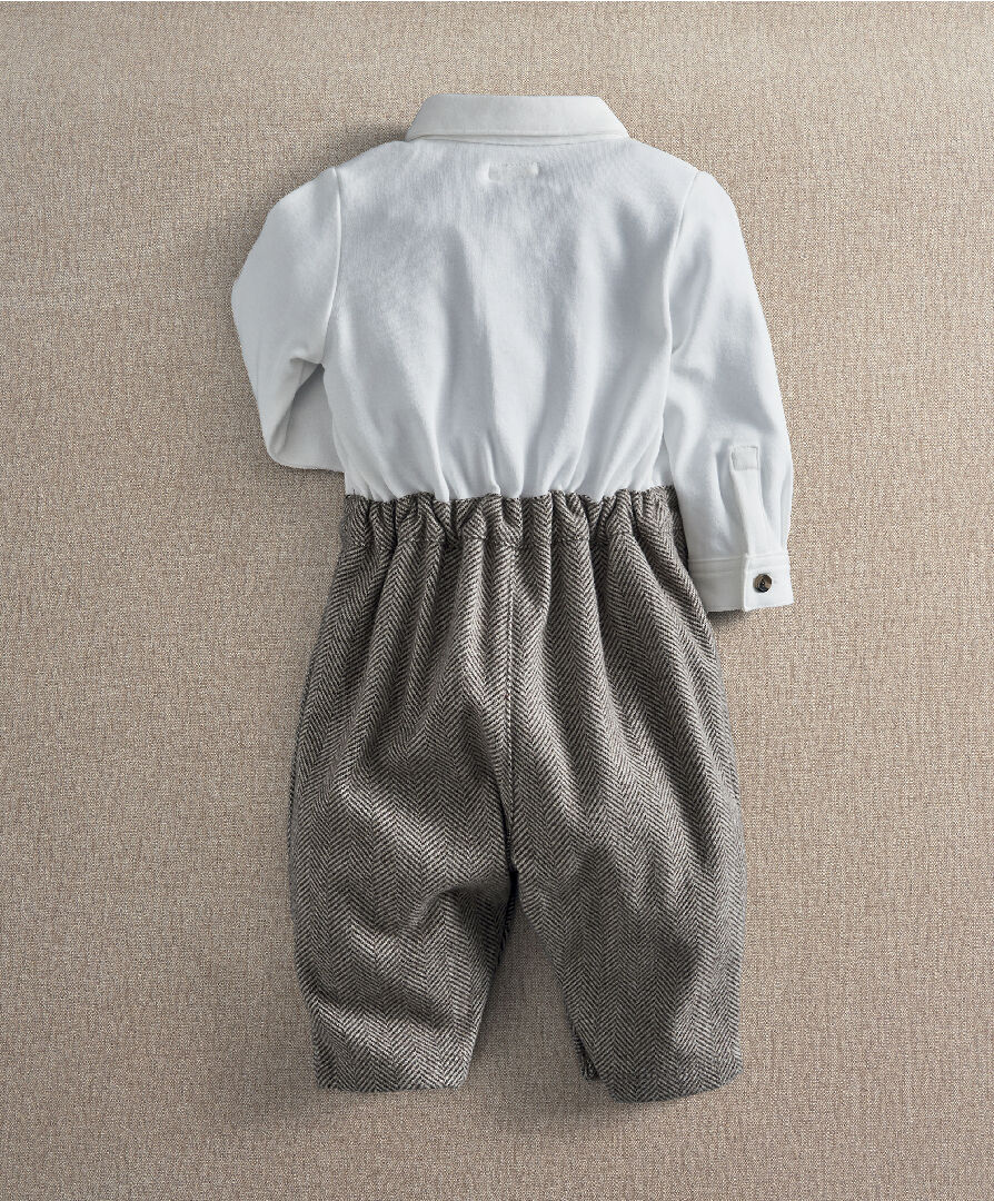 Herringbone Mock Romper image number 6