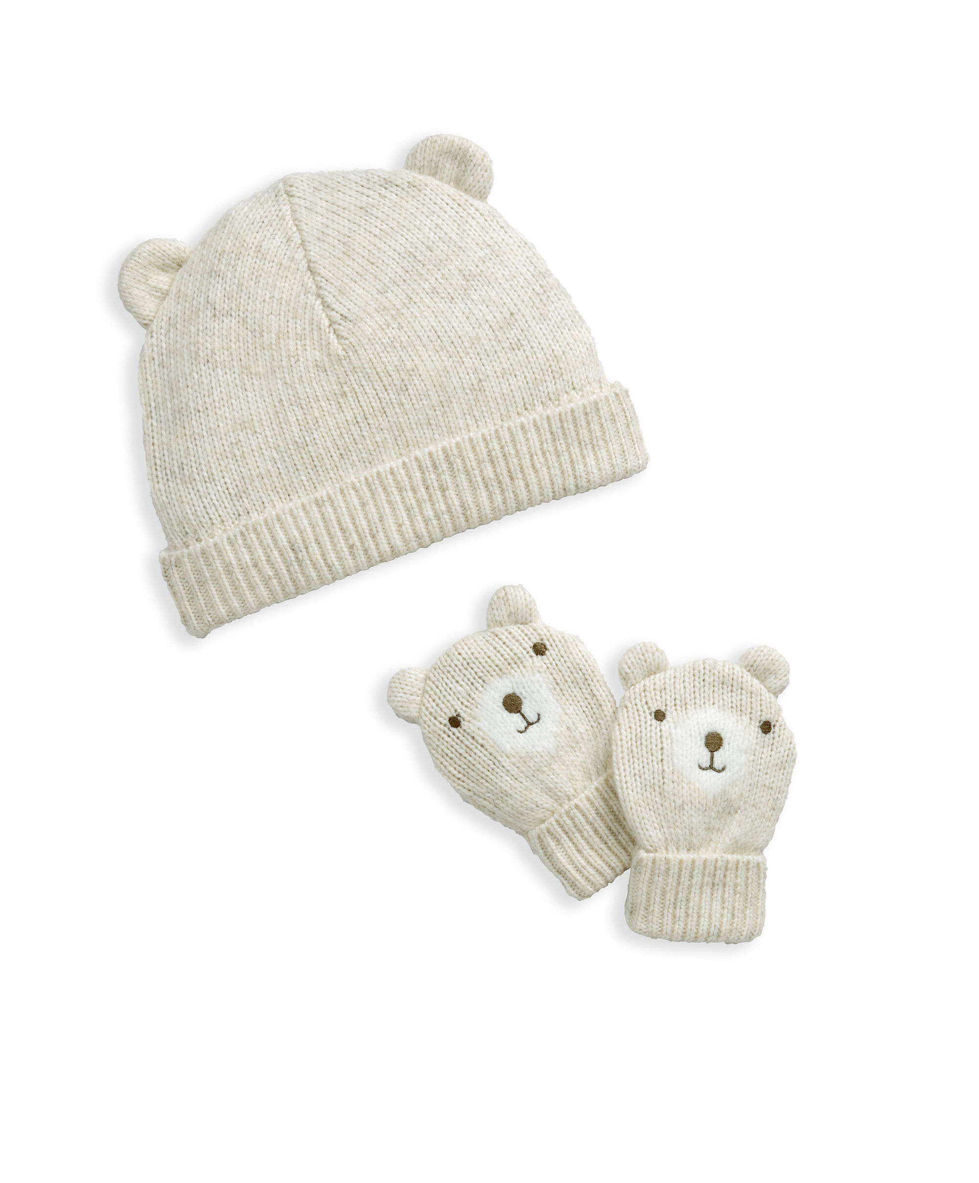 Knit Hat and Mitts Set image number 2