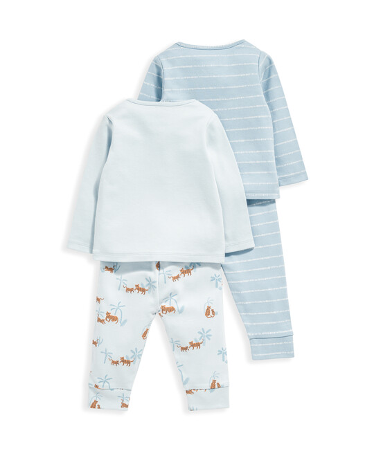 2 Pack Long Sleeve Tiger Pyjamas Set image number 3