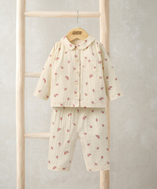 Mamas & Papas Woven Rose Pyjamas