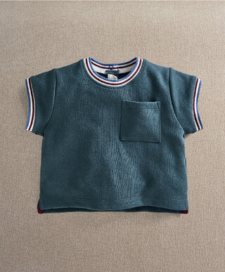 Rib Collar T-Shirt