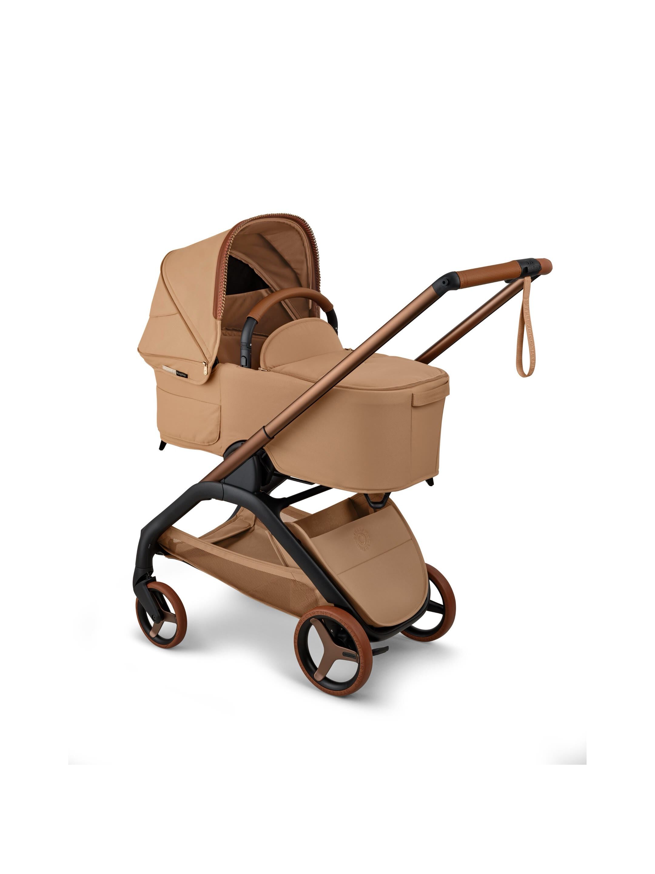 Bugaboo X StellaMcCartney Dragonfly Plus seat/bassinet complete ME Tobacco Brown image number 3