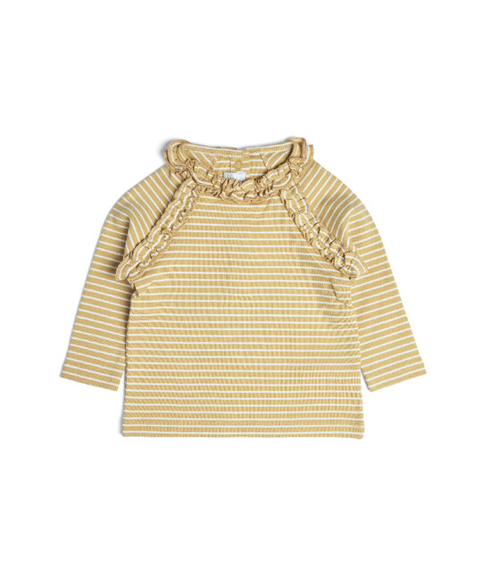Striped Ruffle T-Shirt image number 1