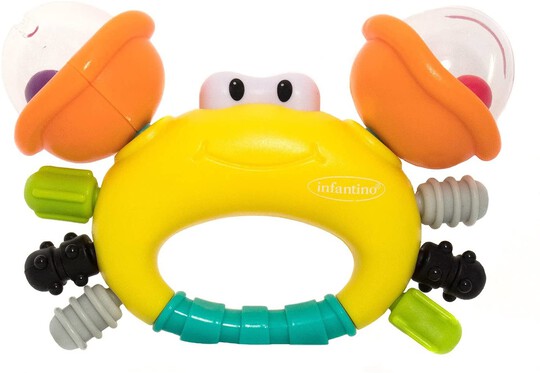 INFANTINO SAND CRAB RATTLE & TEETHER image number 1