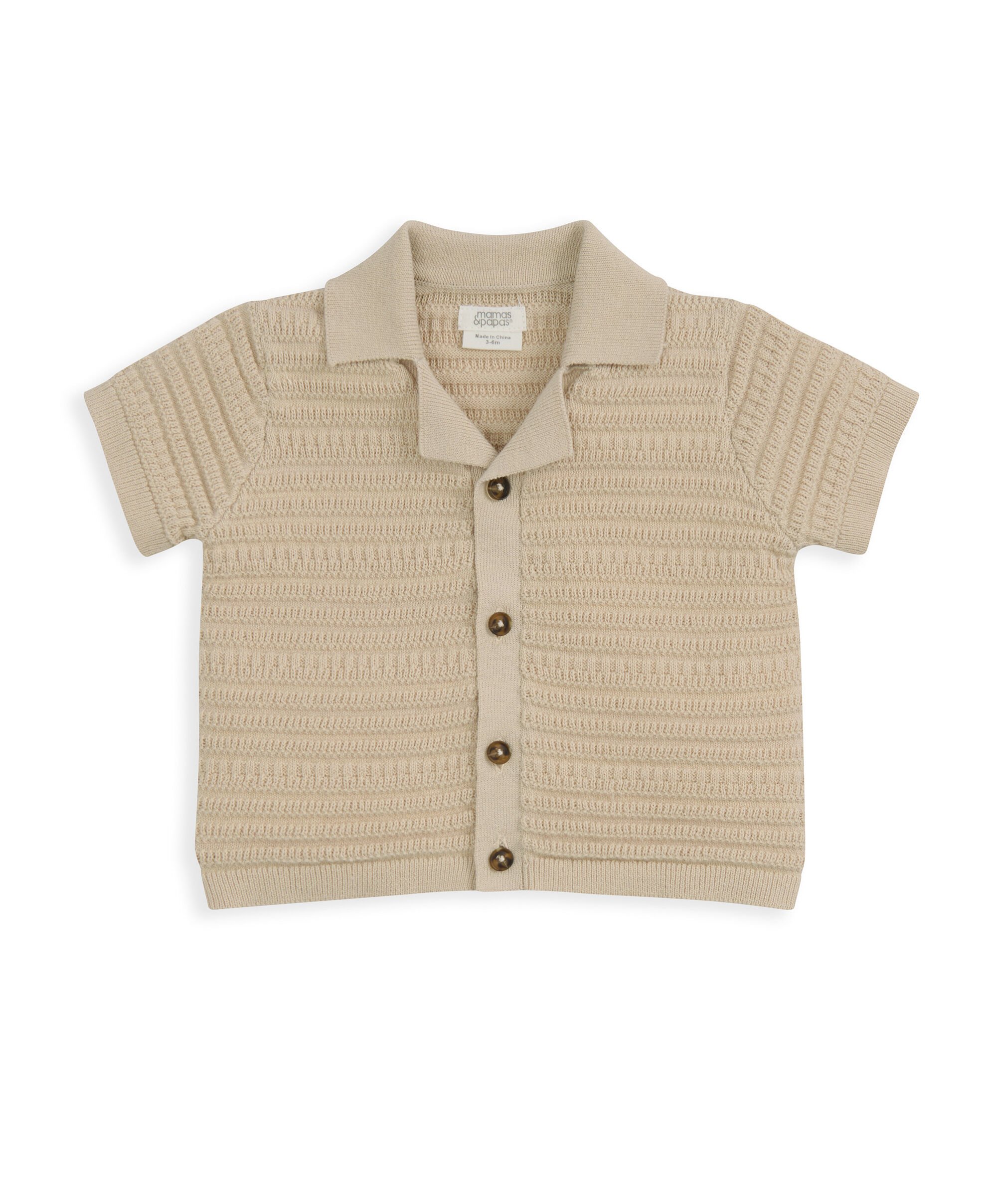 Knitted Polo Shirt & Shorts image number 3