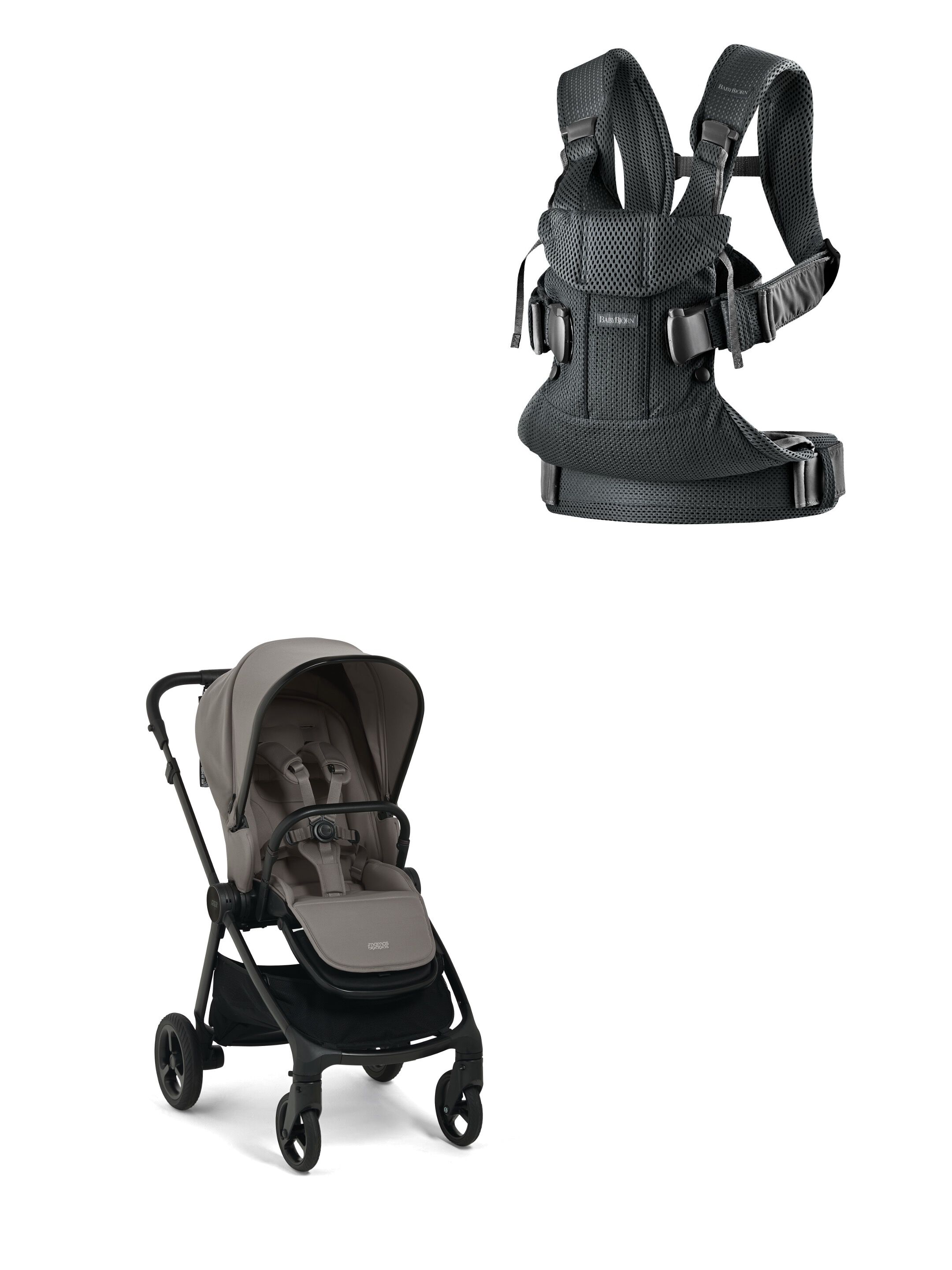 Vardo Storm Stroller with Babybjorn Carrier Mini 2 Piece Bundle
