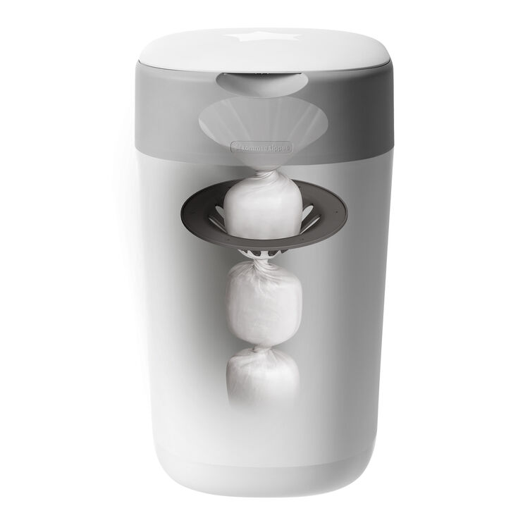 Tommee Tippee Twist and Click Advanced Nappy Disposal Sangenic + 6pcs Refill - White image number 5
